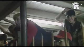 Michael Jackson and Brett Barnes arrive in Rotterdam by train 1992