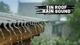 Rain Sounds for Relaxing Sleep, Deep Rain. Help Insomnia, Meditation, Study, PTSD. Tin Rooftop Rain