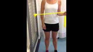 Shoulder resisted external rotation (with resistance band)