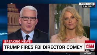 Finally! Anderson Cooper DESTROYS Kellyanne Conway on Her BS over FBI COMEY Trump Firing