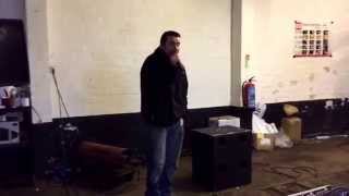 Jan 21, 2015 Chris Sinclair testing new PA system @ Newtyle Garage ~ 4 Degrees