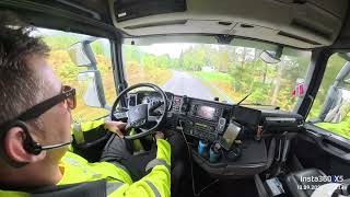 POV Driving Scania 500R -Dokka,Odnes #pov #asmr #asfalt #work #norway 