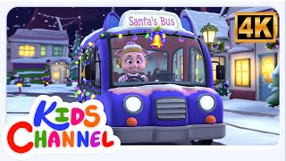Wheels on the Christmas Bus | Christmas Music and Fun Rhyme for Children