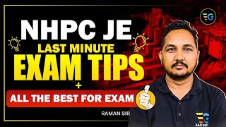 All the best for NHPC exam 🚀🚀