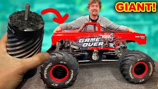World's BIGGEST rc car gets BIGGEST motor