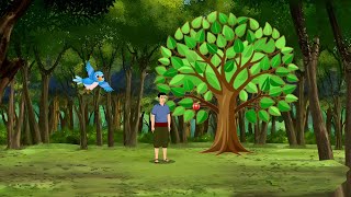 नीला पक्षी और तिलिस्मी सेब| neela pakshi | Hindi Story | Hindi Kahaniya | Animated Stories