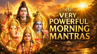 Most Powerful Morning Mantras | Hanuman, Shiva, Vishnu, Gayatri, Ganesh | Remove Negative Energy