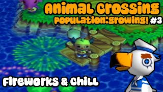 Firework Show and Npc Visitors! Animal Crossing: Population Growing
