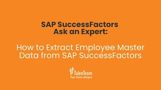 Extract SAP SuccessFactors Data: API Best Practices