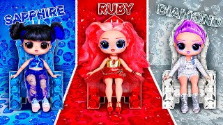 Creating Diamond, Ruby & Sapphire Demon Hunters Rooms! 10 DIYs for L.O.L. Dolls