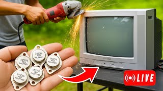🔴LIVE: Hidden uses for old TVs! Try to insert copper pipe into TVs and It will SHOCK you