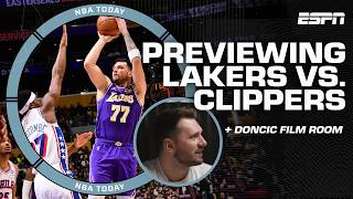 🎥 Luka Doncic FILM REVIEW of signature step-back + Battle for L.A. Clippers-Lakers | NBA Today