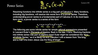 Shormann Math Calculus, Lecture 80