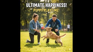 Ultimate Happiness! Puppy Playtime in the Park with Humans