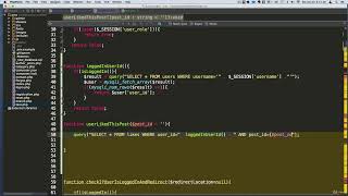 11 Creating a helper function to detect if the user likes a specific post PHP COURSE CMS PROJECT