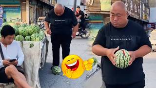I didn't knock this watermelon down!