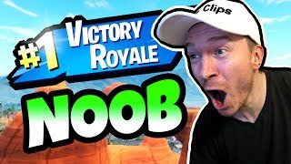 How it feels for a NOOB to get a VICTORY ROYALE in FORTNITE