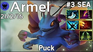 Armel #3 SEA plays Puck!!! Dota 2 - 8807 Avg MMR