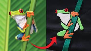 I Turned Jungle Animals Into Felt Mosaics