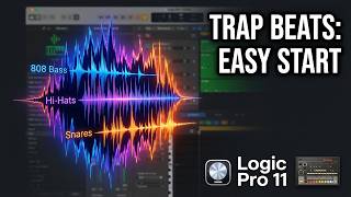 Logic Pro 11 - How To Make Trap Beats For Beginners | Beat Making Basics