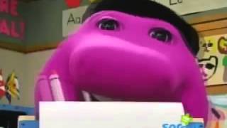 Barney Drawing a Picture Fast - Explosion