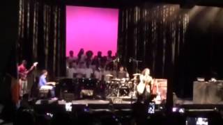Alicia Keys Performs at Edward R. Murrow High School