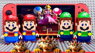 2 Marios, 2 Luigis, 3 Bowsers! #legomario