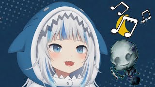 Gawr Gura - Happy shark voice in Dead by Daylight but 1 hr loop