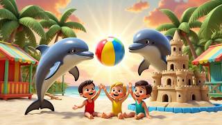 Six Little Friendly Dolphins 🐬💦 | Swim Swim Swim – Kids’ Song for Children