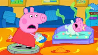 Peppa Pig Tales 2025 🌋 The Floor is LAVA! 💨 Saving Baby Evie ⛑️ BRAND NEW Peppa Pig Episodes