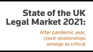 State of the UK Legal Market 2021