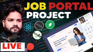 🔴 LIVE:  Day - 9 |  Job Portal Project MERN Stack ||  Ask Anything 💻🔥