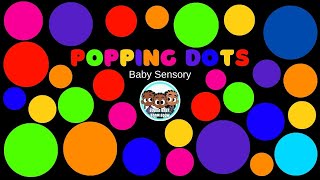 Baby Sensory Popping Colorful Dots with Music For Babies| Bubba Baby Boom Boom Sensory