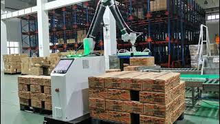 Cobot Palletizer Mix Palletizing at two sides Simultaneously.