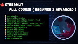 Streamlit - Python Library | Full Course | Tamil