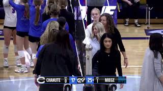 Sub-State Volleyball (in Chanute) Match 1: Chanute v. Bishop Miege