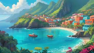 Caribbean Dreamscape 🌴 Relaxing Lofi Beats 🌊 Study/Chill Vibes ✔️