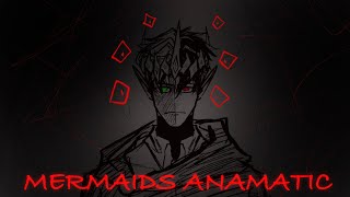 Mermaids Anamatic//DSMP Ranboo AU//BLOOD AND FLASHING LIGHTS