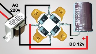 How to Make 12v Battery Charger - Smart Fast Charger