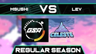 Msushi vs AG Lev | Regular Season | GSA Celeste Any% Speedrun League Season 3