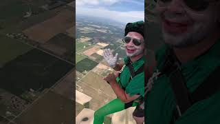 Creepy MJ goes skydiving as Peter Pan