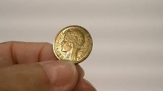1938 France Aluminum-Bronze Coin