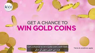 Win Gold Coins with Veet!