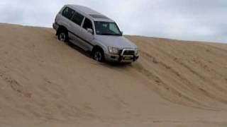 Stockton beach - Sand riding in Landcruiser