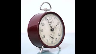 Long Alarm JUNGHANS Mantel Top! Clock High Tech Antique Rare BAUHAUS