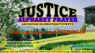 ALPHABET PRAYER:JUSTICE