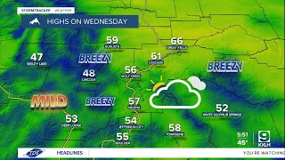 Unseasonably warm temperatures this week