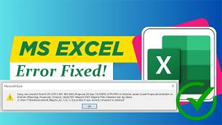 Sorry, We Couldn't Find Your File Was It Moved Renamed or Deleted? EASY Fixes! | Excel Tech & Tricks