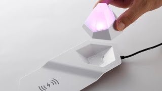2-IN-1 Multifunction Bedside Lamp RGB Diamond Magnet LED Night Light Charger Lights