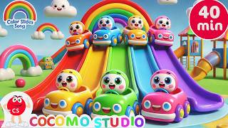 Preschool Color Slide Song Compilation 40 Minutes 🌈 | Educational Animated Videos for Toddlers